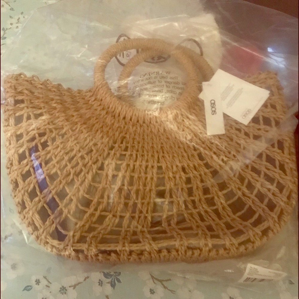 Straw beach bag☀️